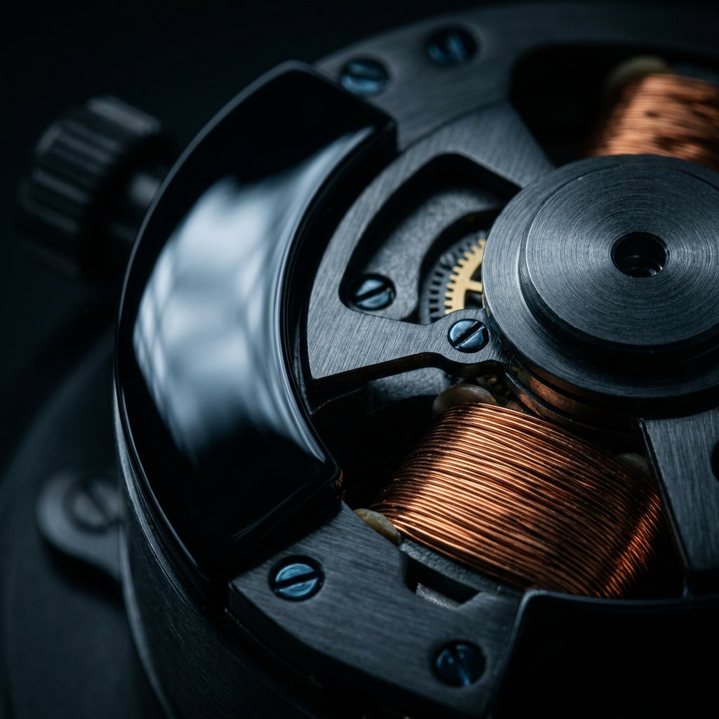 Flüsterleiser Mabuchi Motor (< 10 dB) im Chronowinder